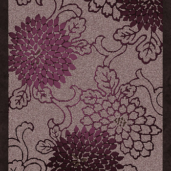 新中式菊花牡丹花花瓣图案地毯贴图 (7)