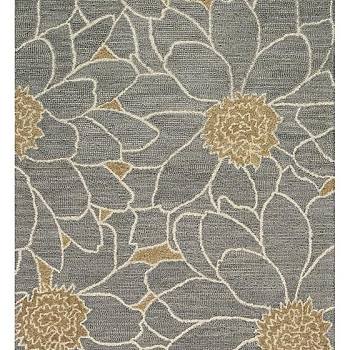 新中式菊花牡丹花花瓣图案地毯贴图 (15)