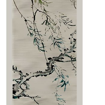 新中式梅花树枝植物花型地毯贴图 (51)