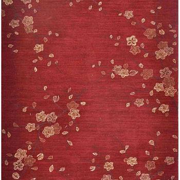 新中式树叶暗纹花瓣花纹地毯贴图 (15)