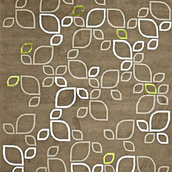 新中式树叶图案银杏树叶图案地毯贴图 (35)
