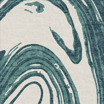 新中式抽象水纹波浪纹曲线等高线纹理地毯贴图 (23)