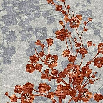 新中式梅花树枝植物花型地毯贴图 (34)