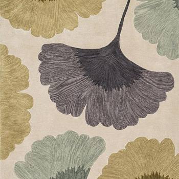 新中式树叶图案银杏树叶图案地毯贴图 (25)