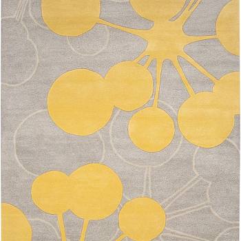 新中式树叶图案银杏树叶图案地毯贴图 (45)