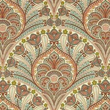 欧式法式古典花纹大花壁纸贴图布料(458)
