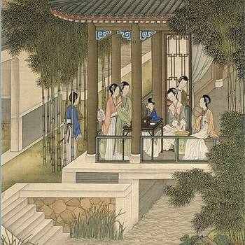 中式古典人物美女仕女图人物字画 (106)