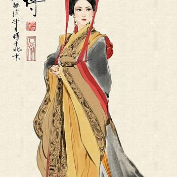 中式古典人物美女仕女图人物字画 (49)