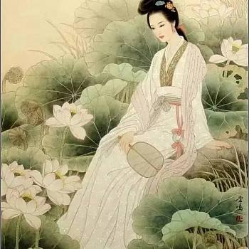 中式古典人物美女仕女图人物字画 (126)