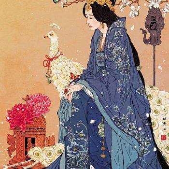 中式古典人物美女仕女图人物字画 (44)