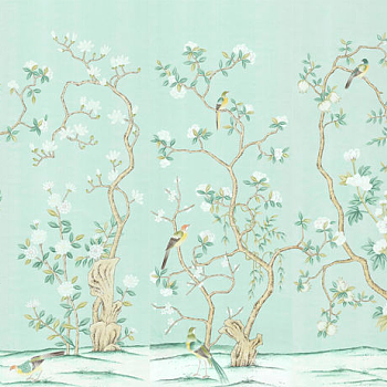 中式欧式花鸟壁纸壁布壁画背景画 (33)