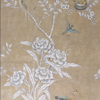 中式欧式花鸟壁纸壁布壁画背景画 (8)