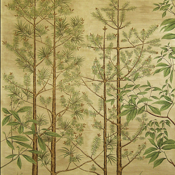 中式欧式花鸟壁纸壁布壁画背景画 (23)