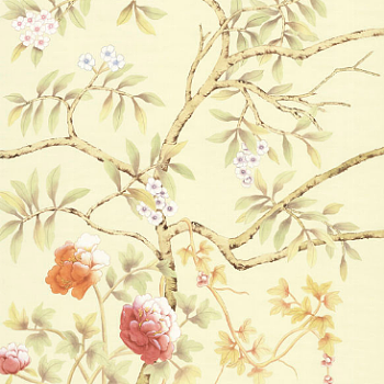 中式欧式花鸟壁纸壁布壁画背景画 (15)
