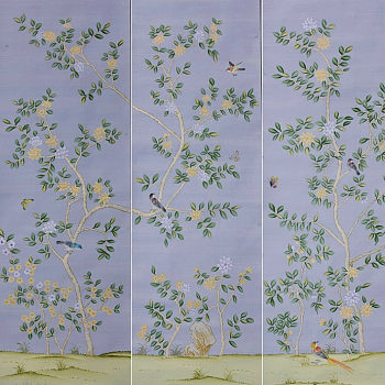 中式欧式花鸟壁纸壁布壁画背景画 (16)