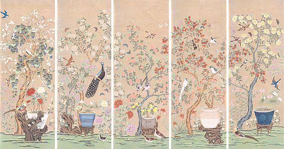 中式欧式花鸟壁纸贴图 (154)