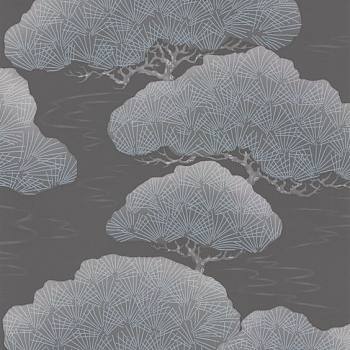 中式松树图案壁纸贴图 (301)