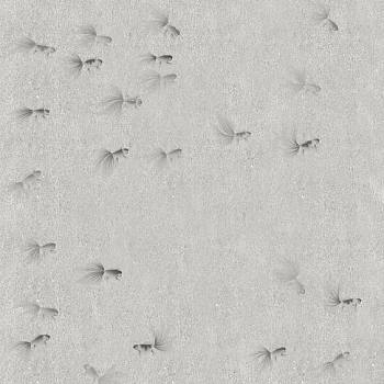 中式鱼群图案鸟壁纸贴图 (261)
