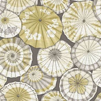 中式花伞图案壁纸壁布 (1)