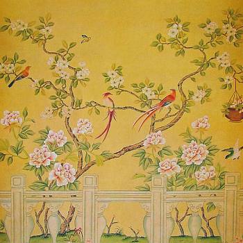 中式欧式花鸟壁纸贴图 (311)