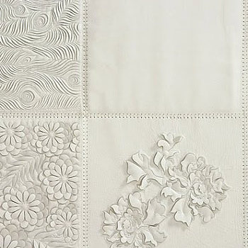 中式花瓣壁纸壁布床头背景图案 (2)