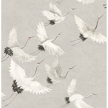 中式仙鹤图案壁纸壁布贴图 (328)