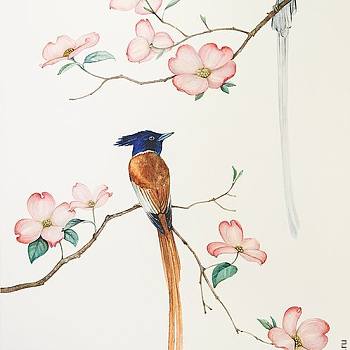 中式欧式田园花鸟壁纸壁画壁布背景画 (27)