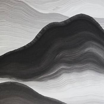 新中式山水壁纸壁画壁布背景画 (9)
