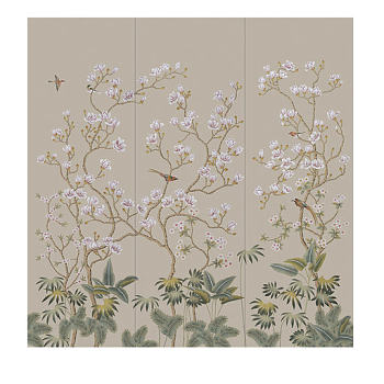 中式欧式田园花鸟壁纸壁画壁布背景画 (89)