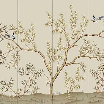 中式欧式田园花鸟壁纸壁画壁布背景画 (51)