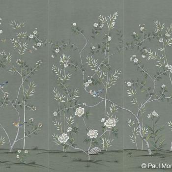 中式欧式田园花鸟壁纸壁画壁布背景画 (125)