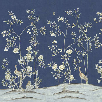 中式欧式田园花鸟壁纸壁画壁布背景画 (50)