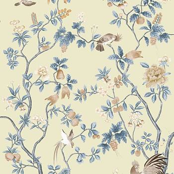 中式欧式田园花鸟壁纸壁画壁布背景画 (40)