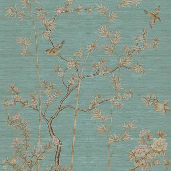 中式欧式田园花鸟壁纸壁画壁布背景画 (82)