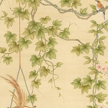 中式欧式田园花鸟壁纸壁画壁布背景画工笔画 (51)