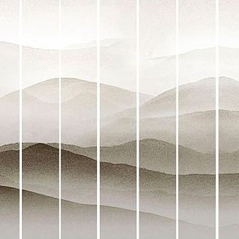 新中式水墨山水壁画壁布壁纸墙纸屏风图案 (34)