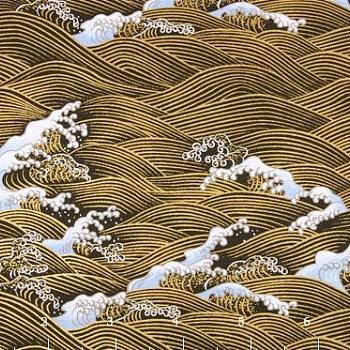 中式水纹海浪图案壁纸贴图 (5)