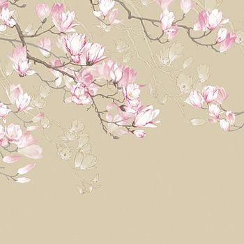 中式欧式田园花鸟壁纸壁布背景画 (6)