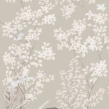 中式欧式田园花鸟壁纸壁布背景画 (1)