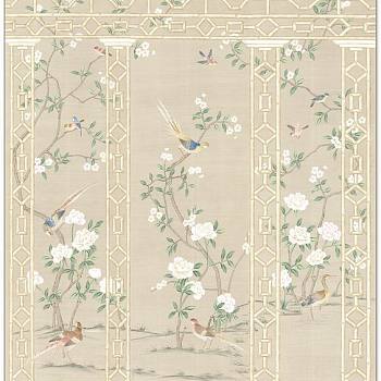 中式欧式田园花鸟壁纸壁画壁布背景画 (109)