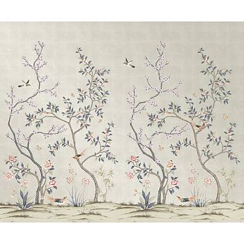 中式欧式田园花鸟壁纸壁画壁布背景画 (97)