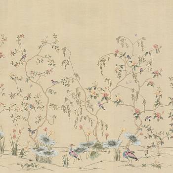 中式欧式田园花鸟壁纸壁画壁布背景画 (35)