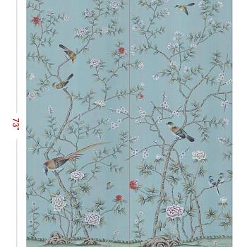 中式欧式田园花鸟壁纸壁画壁布背景画 (123)