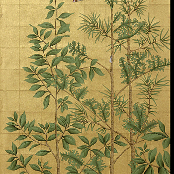 中式欧式田园花鸟壁纸壁画壁布背景画 (19)