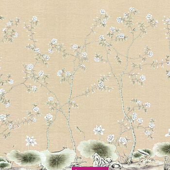 中式欧式田园花鸟壁纸壁画壁布背景画 (13)