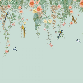 中式欧式田园花鸟壁纸壁画壁布背景画 (13)