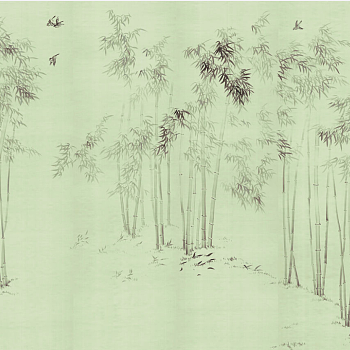 新中式竹子壁纸壁布背景画 (2)