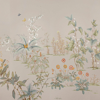 中式欧式田园花鸟壁纸壁画壁布背景画工笔画 (49)