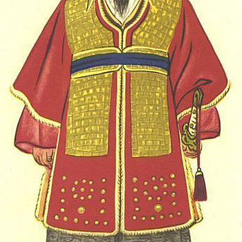 韩国韩式朝鲜族古典人物官员字画 (86)