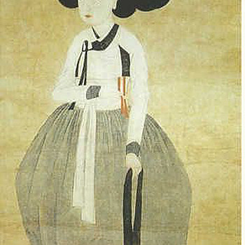 韩国韩式朝鲜族古典人物字画 (136)